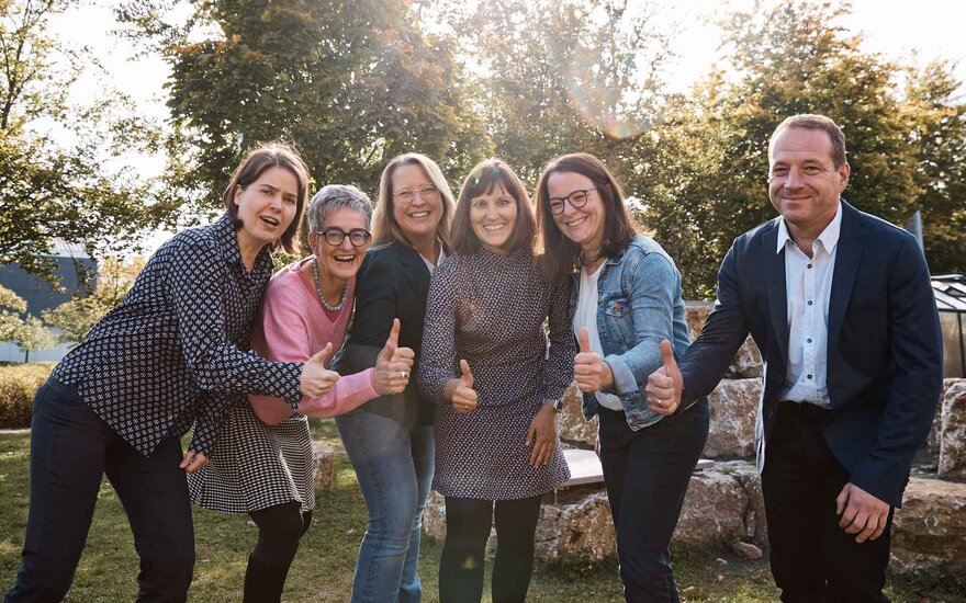Gruppenfoto des Teams "Gleichstellung-Familie-Vielfalt"