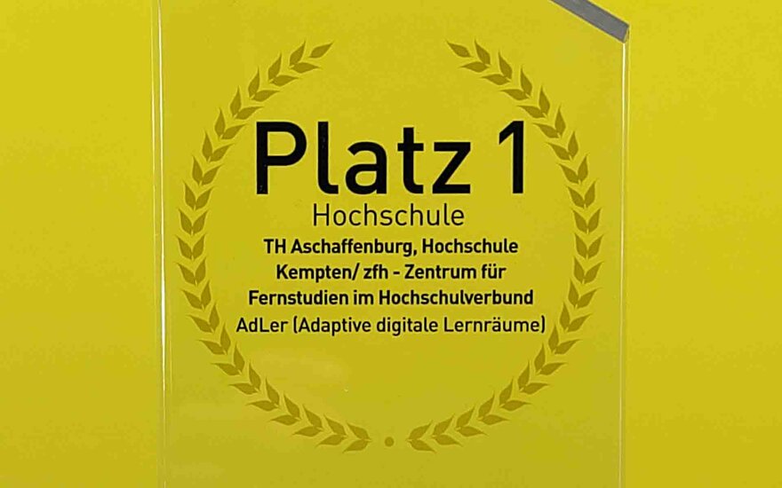 Platz 1 für das Projekt AdLer beim delina Award