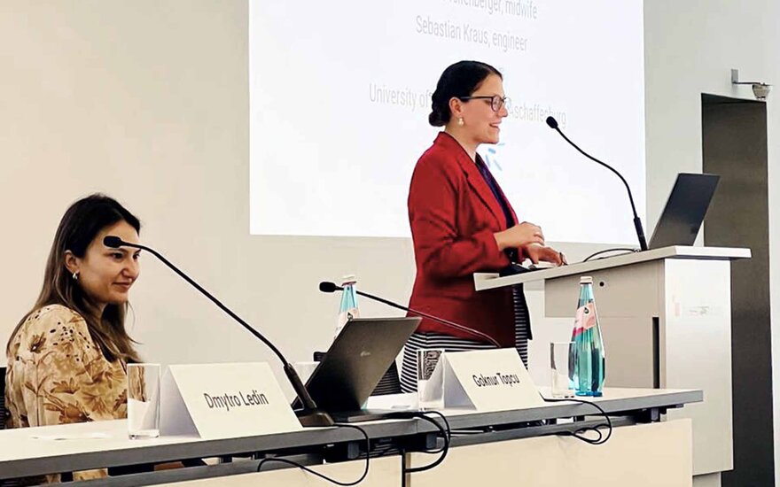 Prof. Hemma Pfeifenberg beim EBCOG-KOngress