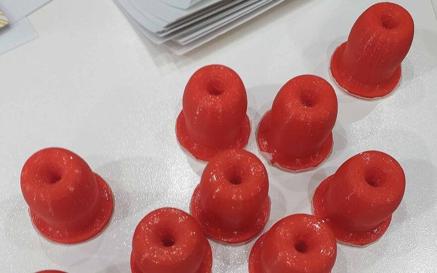 3D-gedruckte Modelle vom Muttermund