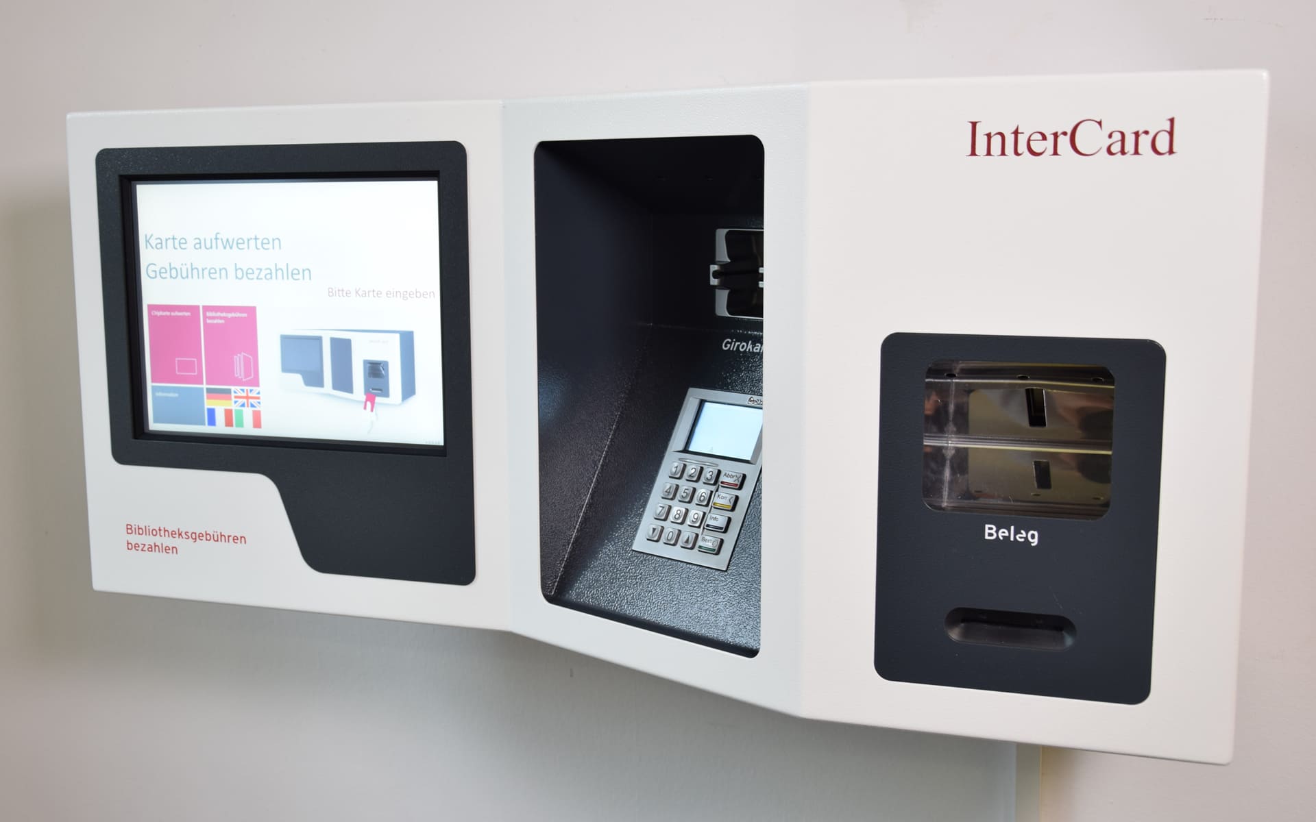 InterCard Gerät zum Aufladen der Campus Card